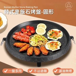 【Jo Go Wu】韓國HANARO 圓形麥飯石烤盤-型錄(韓式烤盤/烤肉盤/可滴油/露營/戶外)