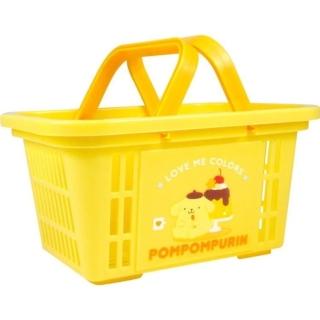 【小禮堂】布丁狗 迷你塑膠置物瀝水提籃 _ 黃布丁(平輸品)