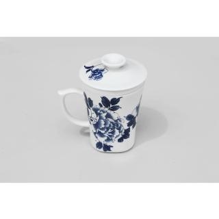 【青花皇后楊莉莉】三件式濾杯(富貴如意)