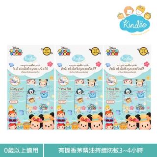 【Kindee】金蝶香茅精油防蚊貼紙 –Tsum Tsum(3入組/36片)