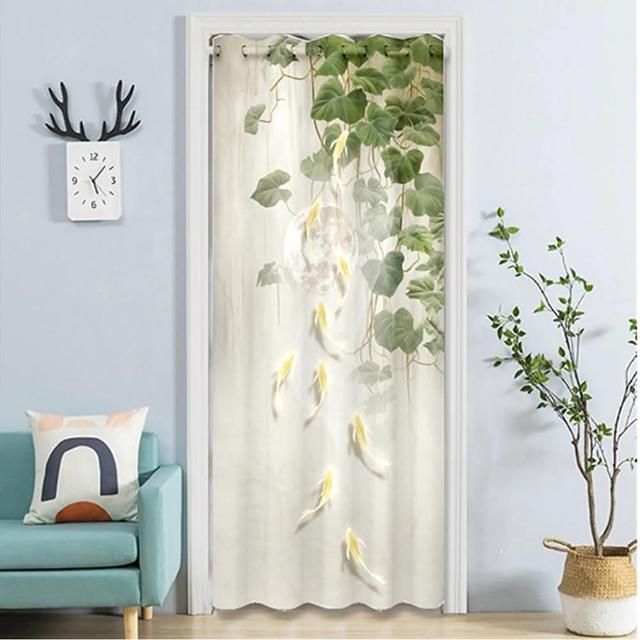 【巴芙洛】冷氣拉簾 日式系列打孔穿桿式拉簾寬150x長200cm(送桿子/空調門簾/門簾/拉簾/隔簾/長門簾/窗簾)