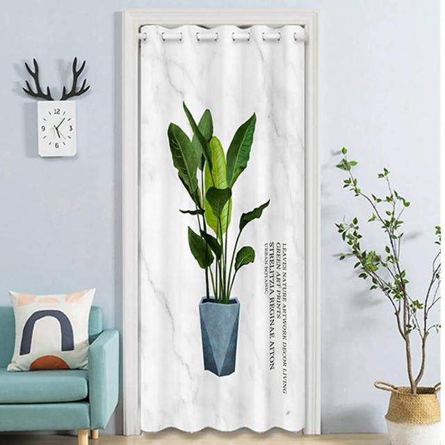 【巴芙洛】冷氣拉簾 日式系列打孔穿桿式拉簾寬150x長200cm(送桿子/空調門簾/門簾/拉簾/隔簾/長門簾/窗簾)