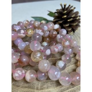 【Cocozy世界水晶原礦】櫻花瑪瑙手鍊 10mm(促進健康必備)