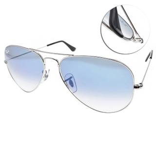【RayBan 雷朋】太陽眼鏡 經典飛官款(銀 #RB3025 0033F-58mm)