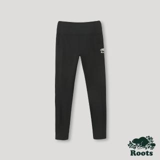 【Roots】Roots 女裝- 山林漫步系列 口袋設計修身內搭褲(黑色)