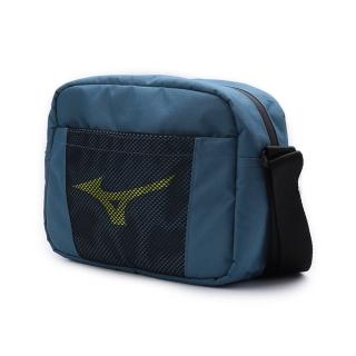 【MIZUNO 美津濃】素色側背包 水藍  33TM210732