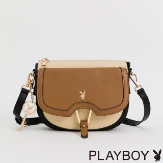 【PLAYBOY】馬鞍包 Oat Milk Macchiato系列(咖啡色)