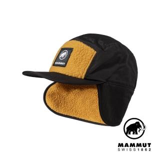 【Mammut 長毛象】Fleece Cap 絨毛保暖飛行帽 黑色/獵豹褐 #1191-01400