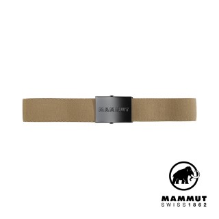 【Mammut 長毛象】Mammut Logo Belt 金屬Logo印花編織腰帶 深野生棕 #1192-00141