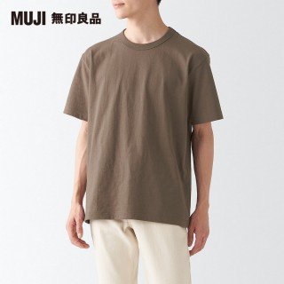 【MUJI 無印良品】男有機棉粗織天竺短袖T恤(共3色)