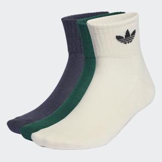 【adidas 愛迪達】中筒襪 3 雙入 男/女(HL1705)