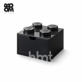 【LEGO 樂高】Room Copenhagen 4020 LEGO Brick Drawer 4 Black 黑色(樂高積木經典方塊四抽屜盒)