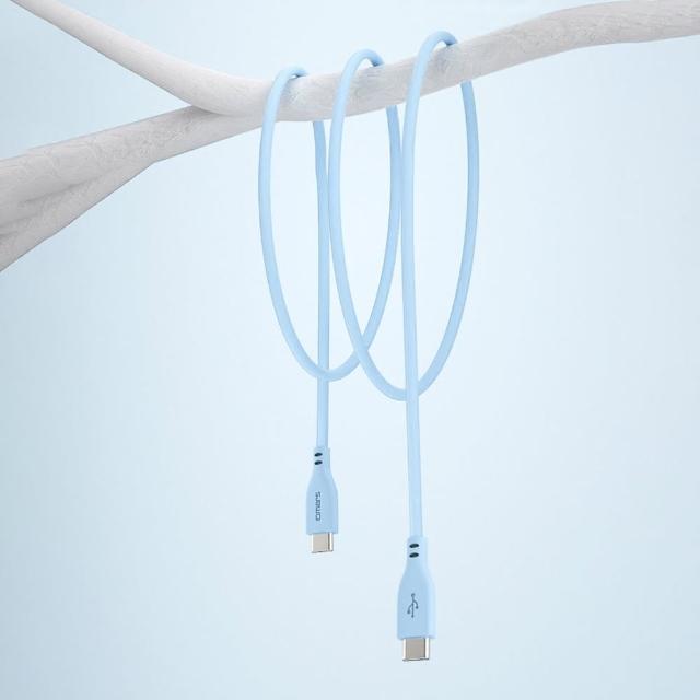 【Omars】USB-C to USB-C 炫彩快速傳輸充電線-1m(PD60w 原廠授權-杰鼎奧拉)
