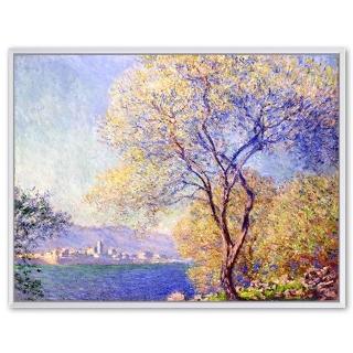 《安地比斯的早晨》莫內Monet．印象派 世界名畫 風景油畫-45x60CM