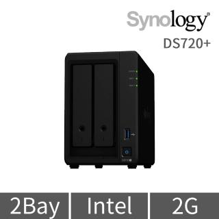 【搭WD 4TB x2 送1000VA UPS】Synology 群暉科技 DS720+ 2Bay NAS 網路儲存伺服器