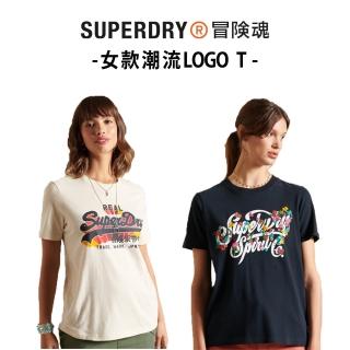 【Superdry】女裝 短袖T恤 潮流LOGO 多款多色 極度乾燥 冒險魂(9款任選)