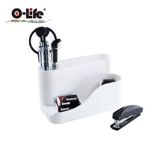 【O-Life】文具整理收納盒(旋開筆筒 桌面收納 手機線收納 辦公收納)