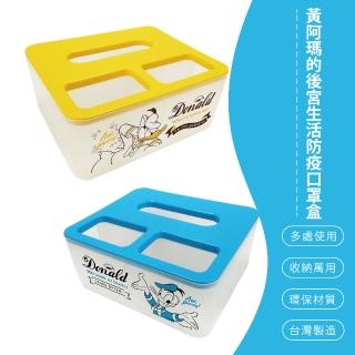 【SONA森那家居】迪士尼 唐老鴨透明分隔收納箱(21.7x18.7x10cm 2款可選)