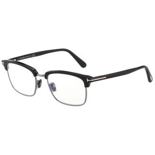 【TOM FORD】抗藍光 光學眼鏡 TF5801B(黑配銀色)