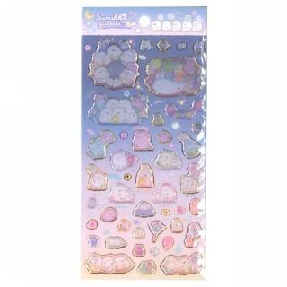 【小禮堂】角落生物 立體PVC燙金貼紙組 幽靈裝 - 藍紫 幽靈樂園(平輸品)