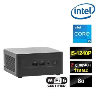 【Intel 英特爾】NUC平台i5十二核{光燄星將} 迷你電腦(i5-1240P/8G/1TB M.2)