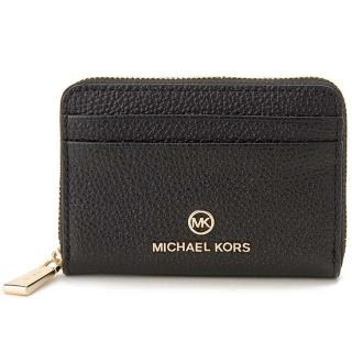 【Michael Kors】專櫃款Jet Se皮革拉鍊零錢包禮盒(黑色)