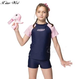 【沙兒斯】女童/中童/大童二件式短袖泳裝(NO.B8622018)