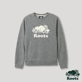 【Roots】Roots 女裝- 經典海狸LOGO圓領上衣(灰色)