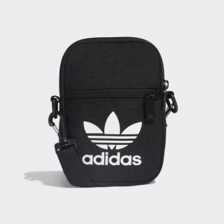 【adidas 愛迪達】側背包 女包 黑色 FEST BAG TREF(EI7411)