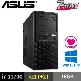 【ASUS 華碩】WS750T(i7-11700/16GB/M.2-1TB+2TB/W10P)