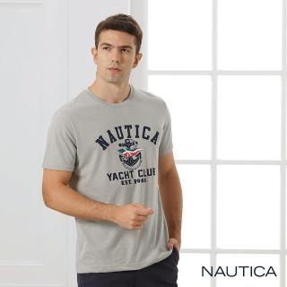 【NAUTICA】男裝經典船錨短袖T恤(灰)