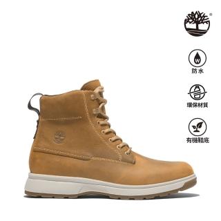 【Timberland】男款小麥色防水全粒面皮革Atwells Ave查卡靴(A43VN231)