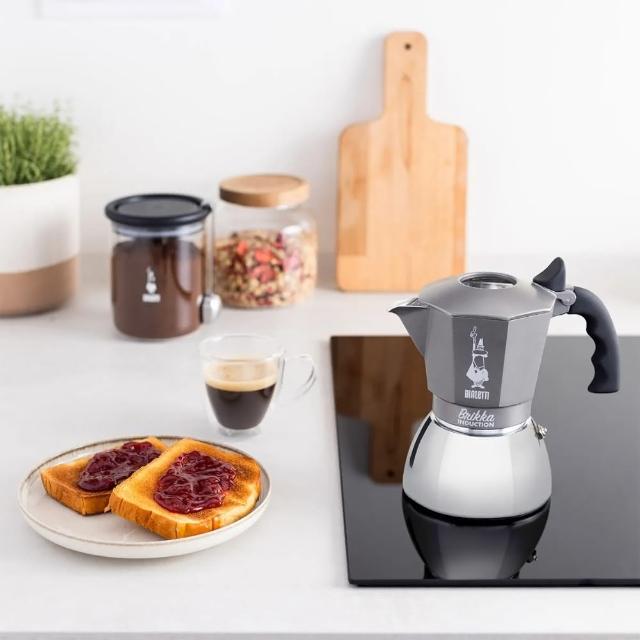 【Bialetti 比亞樂堤】極厚加壓電火不鏽鋼摩卡壺-4杯份(crema醇香/電磁爐適用/免插電咖啡機)