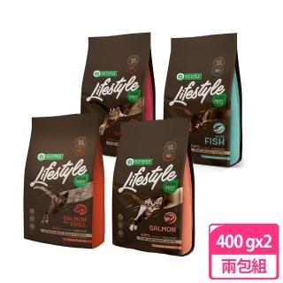 【Nature’s Protection 自然本色】全齡貓無榖海鮮系列 400g 兩包組(貓飼料、貓乾糧、貓寵食、無榖)