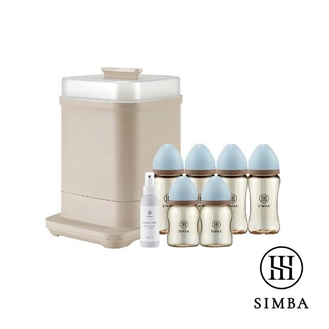 【Simba 小獅王辛巴】高效蒸氣消毒！鉑金PPSU奶瓶清潔組-新生專用