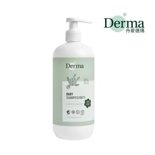【Derma 丹麥德瑪】寶寶有機水嫩洗髮沐浴露家庭號 500ml(嬰兒/寶寶/不流淚配方/三合一)