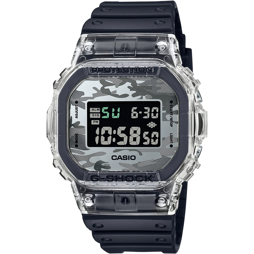 CASIO】G-SHOCK 經典DW-5600系列電子手錶-黑/42mm(DW-5600E-1) - momo