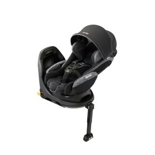 10531537 OL 【Aprica 愛普力卡】0-4歲平躺型嬰幼兒汽車安全臥床椅DEATURN BK尊爵黑(贈 長背型汽座皮革保護墊)