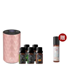 【Bonnie House 植享家】雙有機精油5ml(五入組)加馨馨香息賞香儀