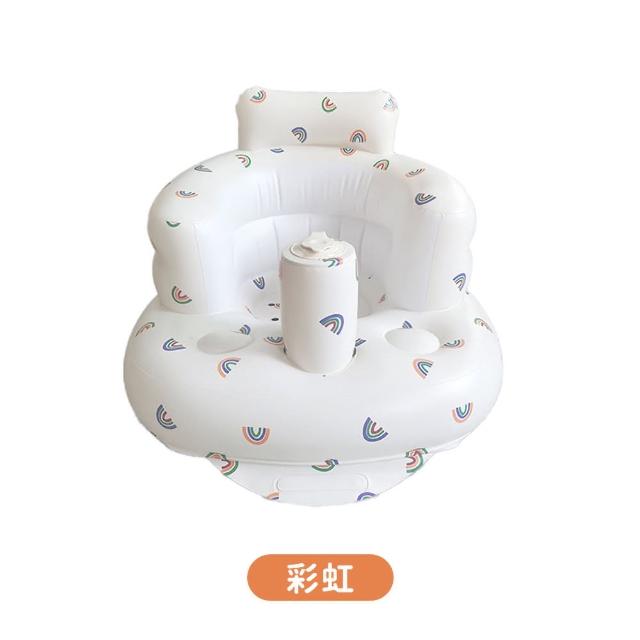 【DREAMCATCHER】寶寶充氣學坐椅(學坐椅 嬰兒椅 嬰兒洗澡椅 寶寶學坐椅 練習坐訓練椅 學坐神器 充氣沙發)