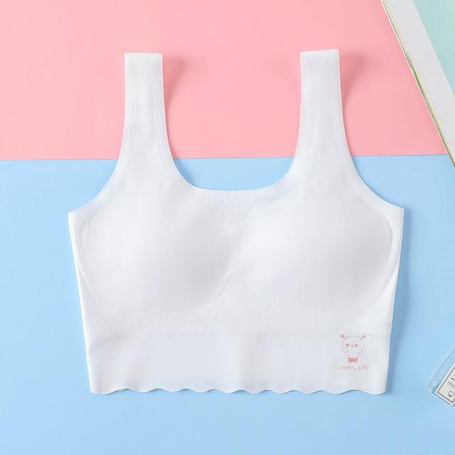 【chiao!Babe 俏寶貝】1件組 少女成長期無鋼圈一體式無痕乳膠內衣(M-L/學生/兒童/少女/三色可選)