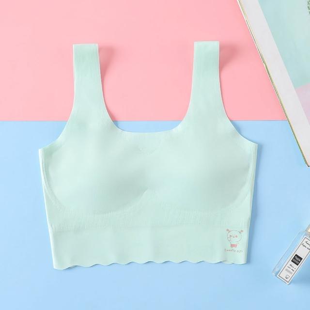 【chiao!Babe 俏寶貝】1件組 少女成長期無鋼圈一體式無痕乳膠內衣(M-L/學生/兒童/少女/三色可選)