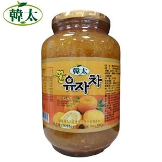 【韓太】蜂蜜風味柚子茶2KG x1罐(本島免運費)