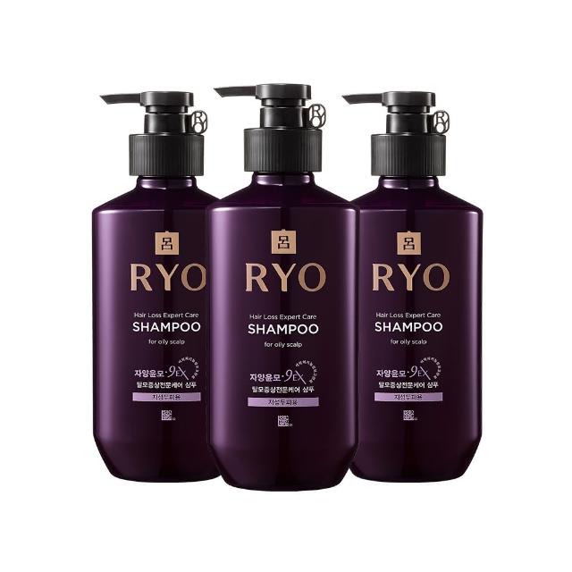 【RYO 呂】官方直營 滋養韌髮洗髮精 400ml x3入(油性/中乾性/敏感性/扁塌無力/去屑)