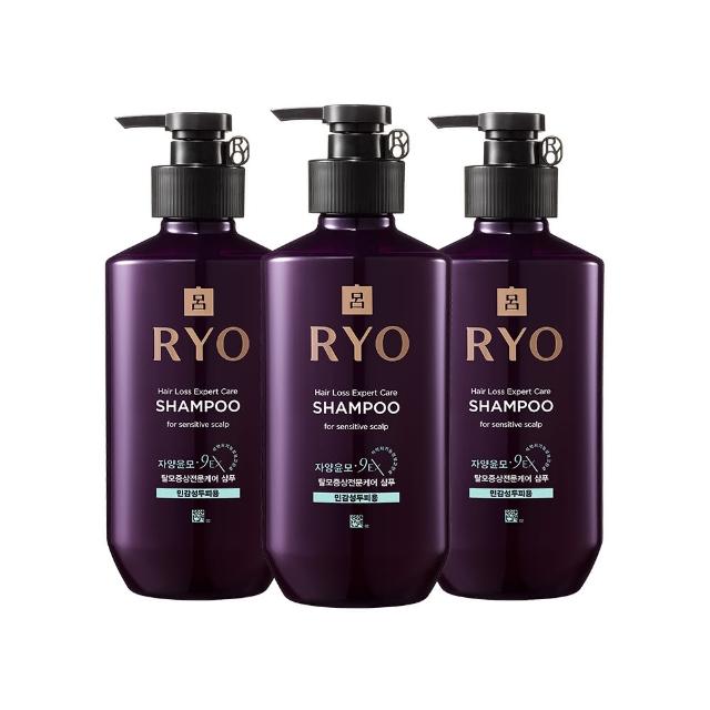 【RYO 呂】官方直營 滋養韌髮洗髮精 400ml x3入(油性/中乾性/敏感性/扁塌無力/去屑)