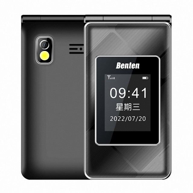【Benten 奔騰】F72 雙螢幕4G折疊手機(內含直立充電座)