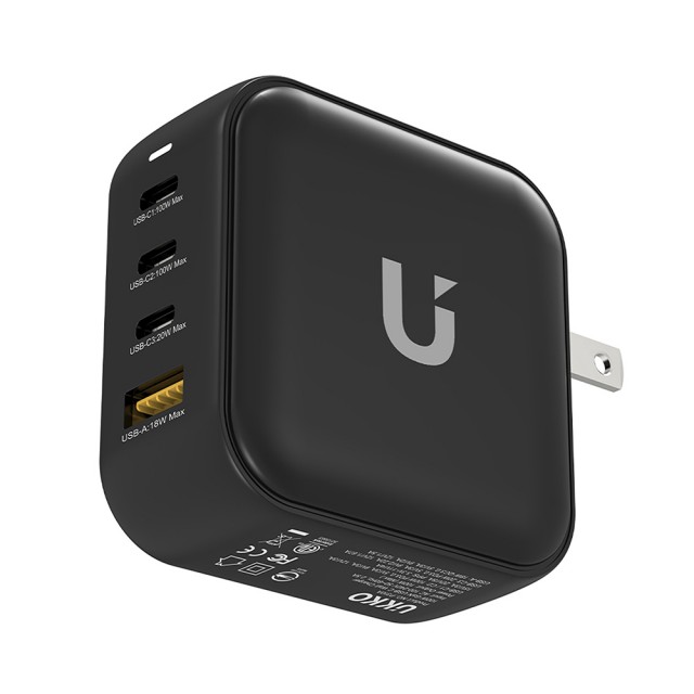 UKKO GaN 100W 氮化鎵急速充電器(GaN USB-C/USB 3C1A PD快充)