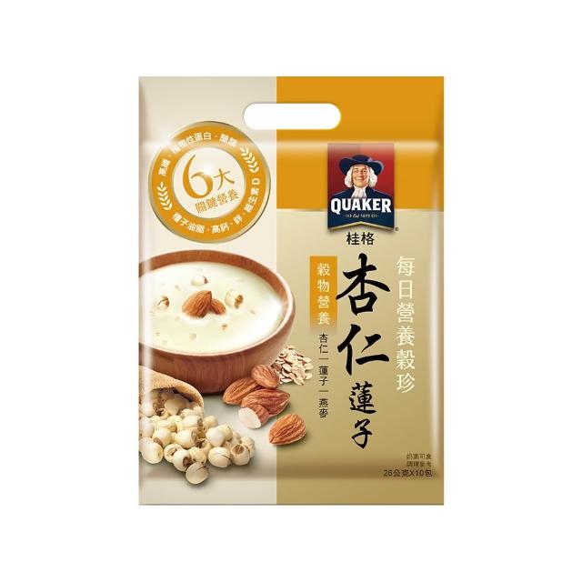 【QUAKER 桂格】每日營養穀珍麥片3袋(黑穀珍寶/核桃堅果-無糖/穀麥全餐-無糖/杏仁蓮子/鮮蔬野菇/鰹魚味噌)
