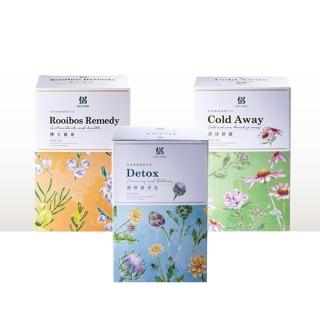 【JustHerb香草集】經典花草茶2gx30包x3件組(多款任選 無咖啡因 獨立茶包)