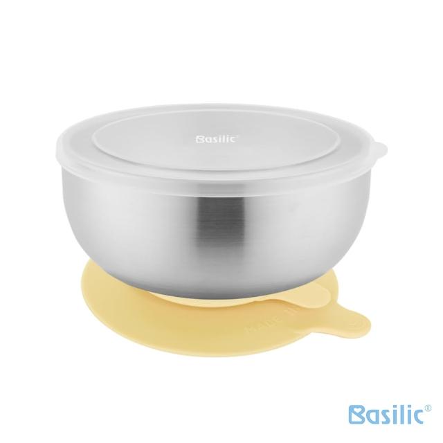 【Basilic 貝喜力克】兒童不鏽鋼雙層隔熱吸盤碗